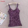 Polyester Sequin Tank Top For Women Spring Slim Fit Casual Blouse