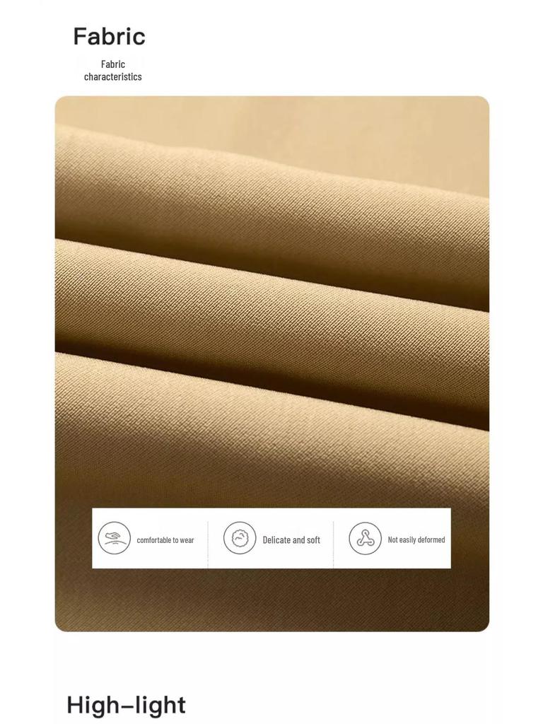 Women's High-End Yellow Wide-Leg Trousers - Spring/Autumn 2025 Style