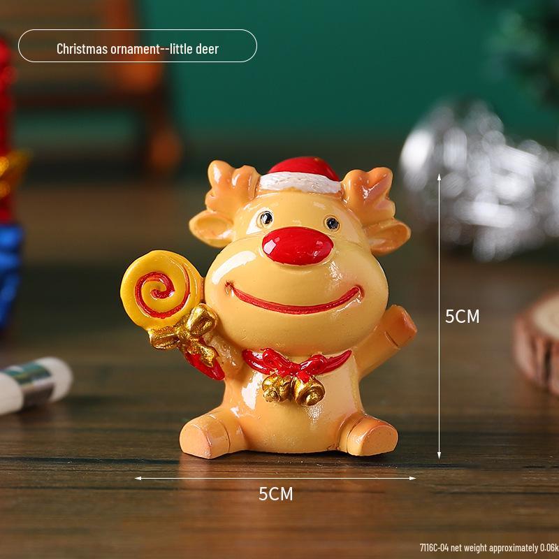 Mini-Weihnachtsschmuck: Niedliche Harzdekorationen für Kinder, kleine Geschenke und Tischbäume