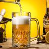 1000Ml Large Capacity Drinking Utensils Classic Drinkware Craft Beer Glass Suitable For Bar Heat Resistant Tea Mug With Handle