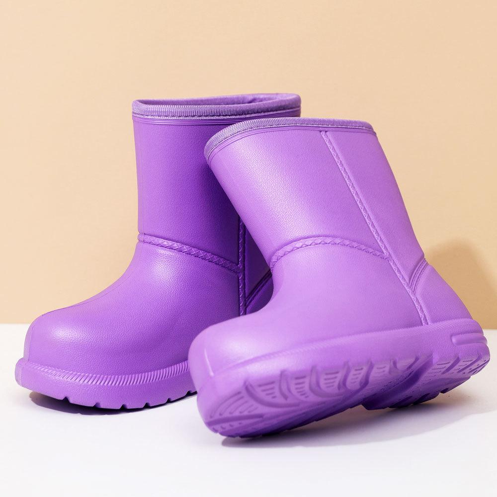 Dames Vinter Vanntette Snøstøvler Dames Varme Utendørs Korte Støvler Sklisikre Midtlegg Tykkere og Plysj