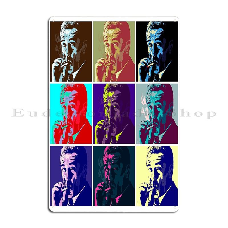 

Robert De Niro Metal Plaque Poster Pub Pub Garage Decoration Plaques Tin Sign Poster 20x30cm（7.8x11.8inch）