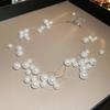 French Romance~ Retro Elegant Flower Pearl Necklace Temperament Versatile Collarbone Chain Necklace Women