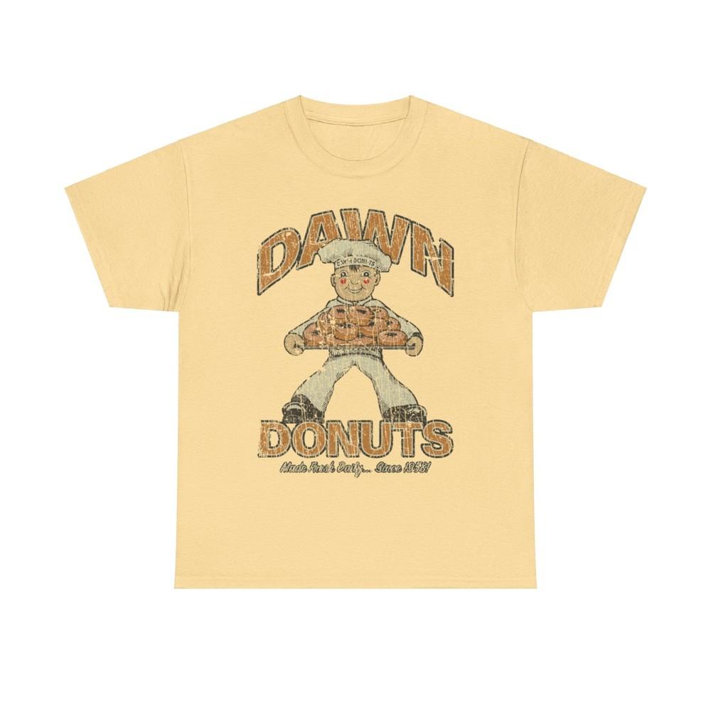 Dawn Donuts 1958 Bakery Restaurant Distressed Print Tshirt Unisex T-Shirt S