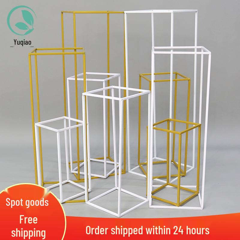 Wedding Aisle Floral Arrangement Stand - Iron Metal Frame for Decorations