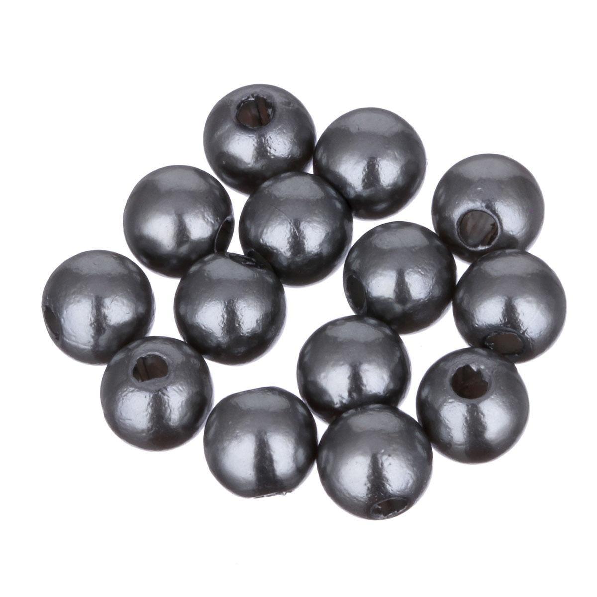 

200 шт акриловых бусин для DIY серый