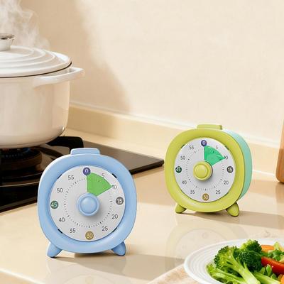 Temporizador de Cocina para el Hogar 60 Minutos Temporizador Visual Reloj de Cuenta Atrás Silencioso Sin Pantalla Sin Configuraciones Temporizador de Cocina Herramienta para el Hogar