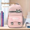 Japanese Minimalist Color Block Backpack: Large, Scratch-Resistant, Lightweight, and Cute for Students