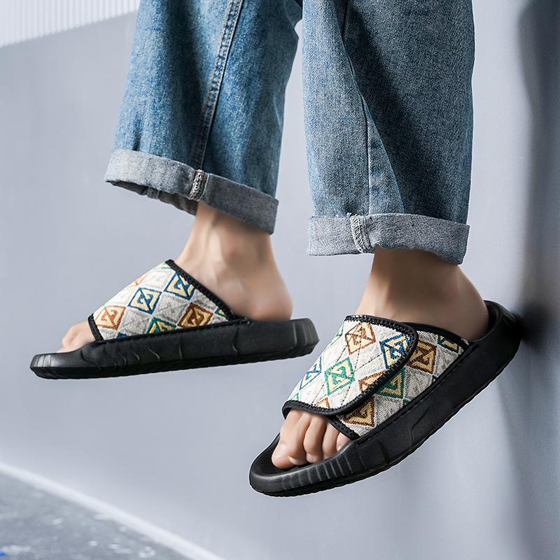 Men's casual slippers summer cool EVA outdoor soft sole anti slip breathable beach shoes fashion youth versatile walk sandals