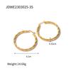 Youthway Fashionable Stainless Steel Hoop Earrings 18K PVD Gold Plated C-Shaped Minimalist Jewelry For Women 2025