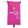 King and Queen's Velvet Bath Towel Beach Towel Cushion Large Bath Towel Beach Towel Printed Microfiber Towel Minimum Order