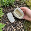 Realistic Disguised Rock Key Storage Box Resin Waterproof Imitation Stone Key Holder Spacious Design Natural Looking