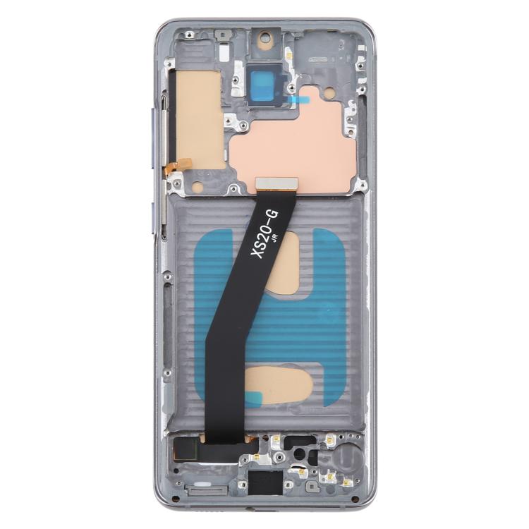 For Samsung Galaxy S20 5G SM-G981B TFT LCD Screen Digitizer Full Assembly with Frame (Grey)