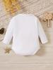Newborn Infant Baby Boy Clothes Pumpkin Print Long Sleeve Bodysuit