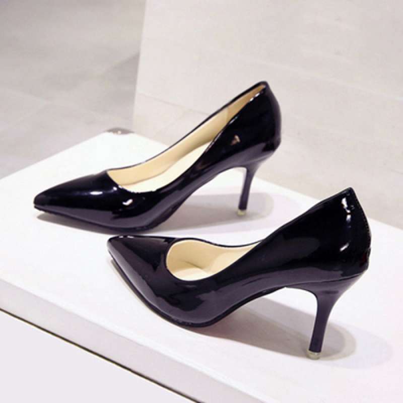 High heels women's single shoes stiletto pointed low heels women's shoes white work shoes red wedding shoes bridesmaid shoes princess shoes