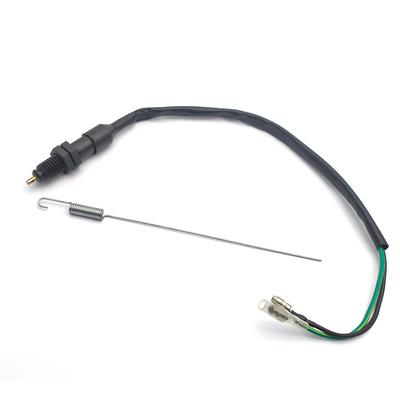 Rear Brake Switch Brake Light Switch Cable Wire Screw Type with Spring for 250 Scooter Moped Motorcycle Motorbike ATV GO