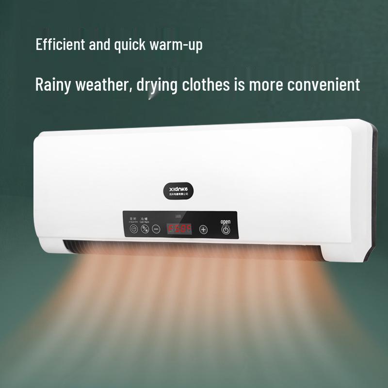 Modern Wall-Mounted Air Conditioner & Heater for Home - Energy-Saving Portable Fan & Hot Air Blower