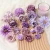 Purple Artificial Flowers Heads Silk Fake Flowers For Home Decor Party Wedding Decoration DIY Valentine's Day Gifts Accessories