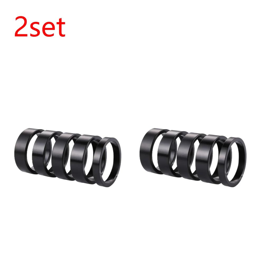 1/2/4set Aluminum Alloy Bike Headset Washer Mountain Bicycle Front Fork Washer Bike Stem Handlebar Spacers Ring Gasket