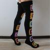 Damen Häkel-Oberschenkelhohe Stiefelsocken Vintage Extra Lange Beinwärmer Winter Überknie Hohe Strümpfe