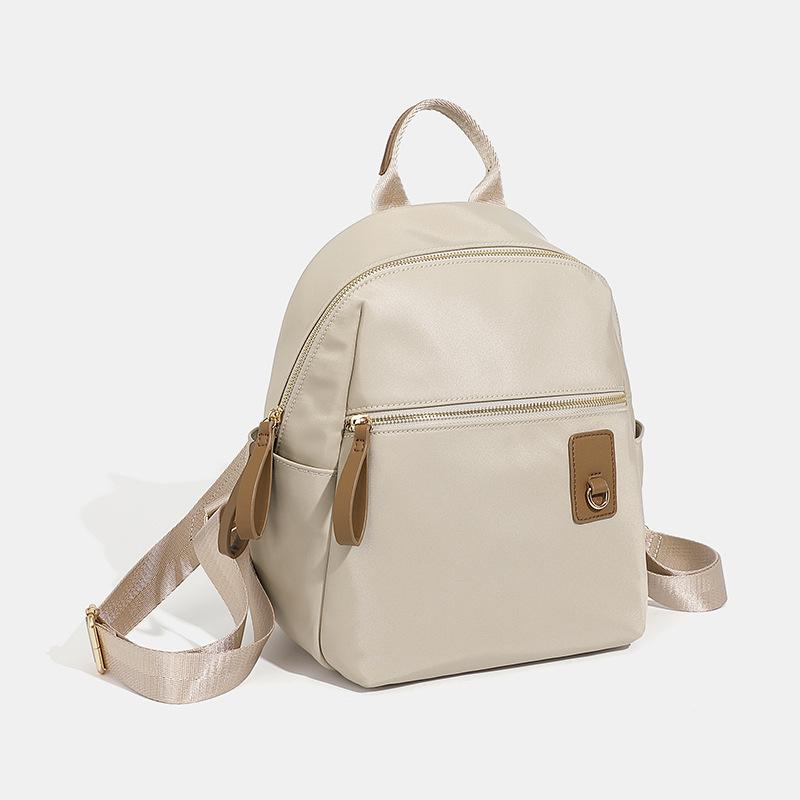Oxford Cloth Shoulders Student Daily Commuting Backpack Large Capacity Multi-layer Korean Version Simple and Versatile Solid Color School Bag
