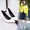 Fashion Women Shoes Pointed Toe Pumps Patent Leather Dress Red 8CM High Heels Boat Shoes Shadow Wedding  for Wedding Women