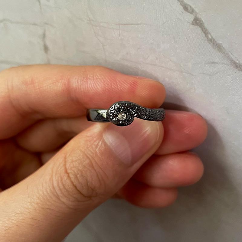 Inel Retro Negru Tentacul Cthulhu Pentru Bărbați Punk Gotic Rock Hiphop Inel Designer Handmade Zircon Accesorii Unisex Cadou pentru Îndrăgostiți