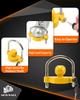METOWARE Universal Adjustable Heavy Duty Steel Trailer Hitch Lock Anti-Theft Trailer Ball Lock Tow