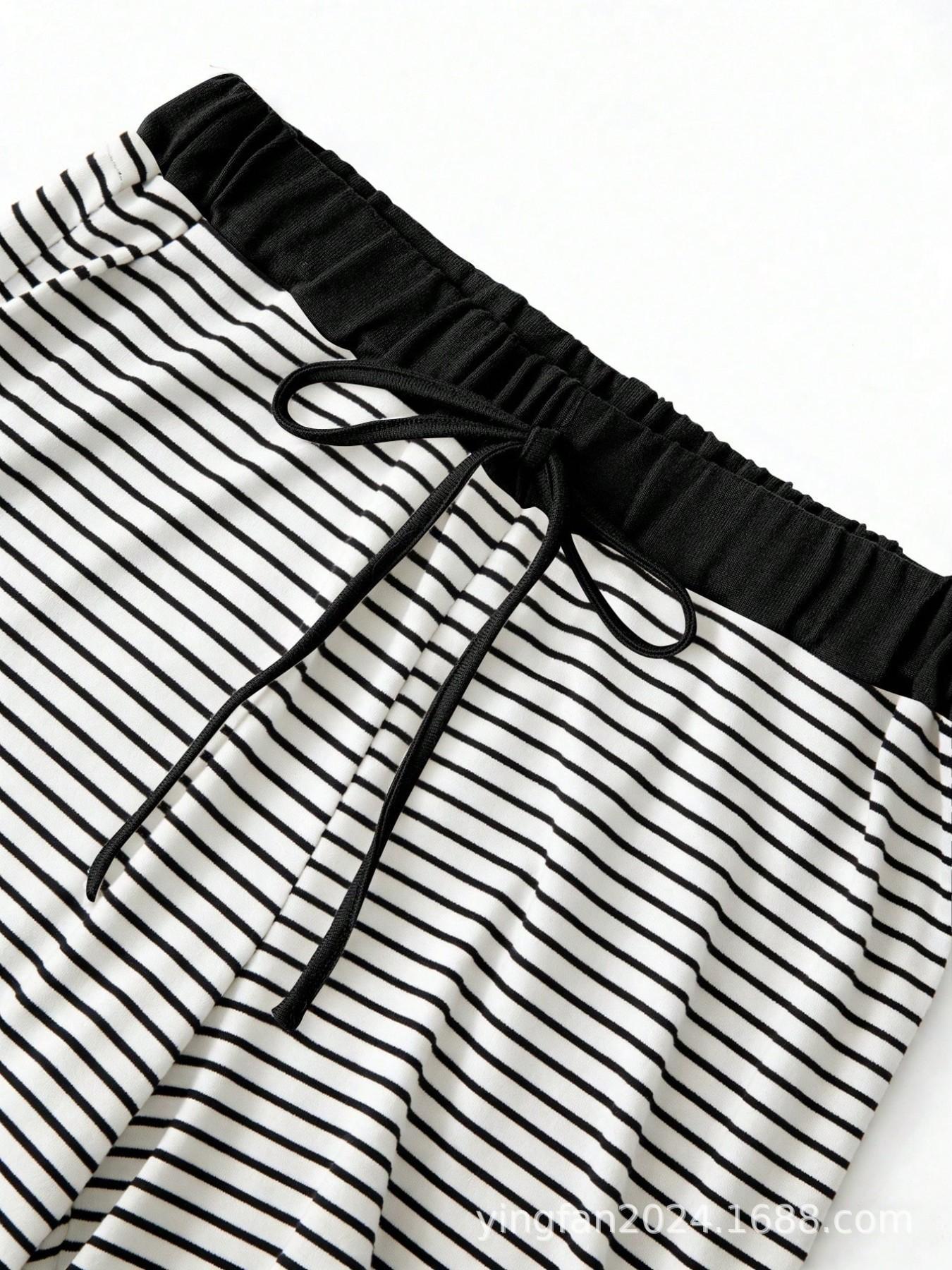 

Plus Size Women s Casual Long Pants Set - European & American Styles L