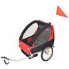Double Baby Bicycle Trailer (three Wheels) Can Be Folded and Installed