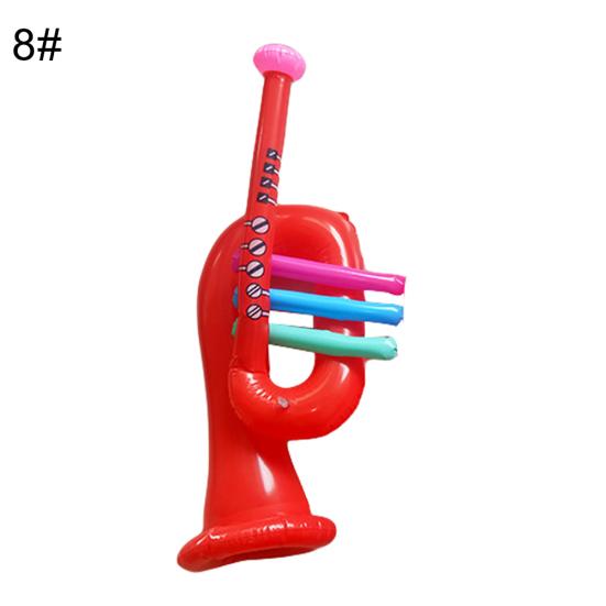 PVC Inflatable Guitar Microphone Lute Musical Instrument Kids Toy Party Props