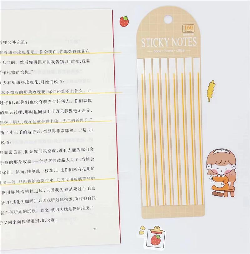 160 Sheets Transparent Sticky Notes Pads Clear Notepad Waterproof Memo Pad for Journal School Office Stationery