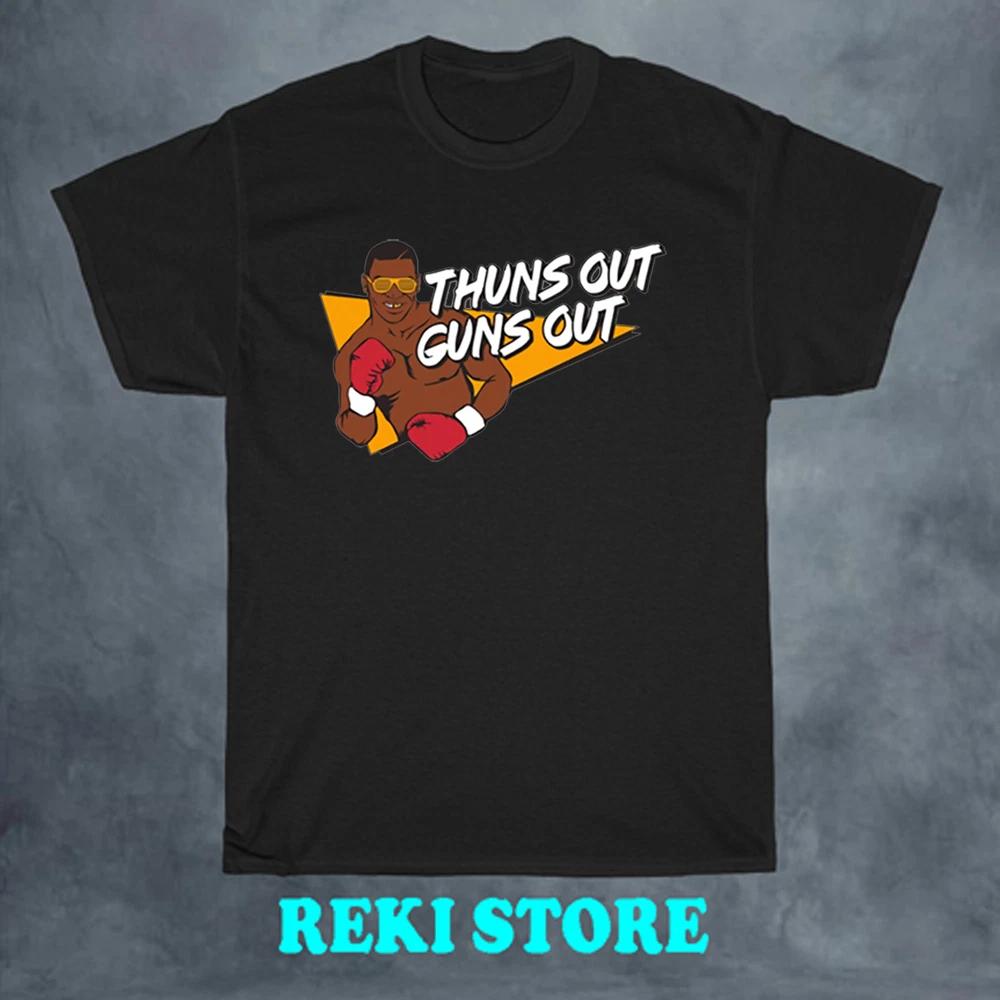 Mike Tyson Thuns Out Guns Out Men s Black Size S-5XL S