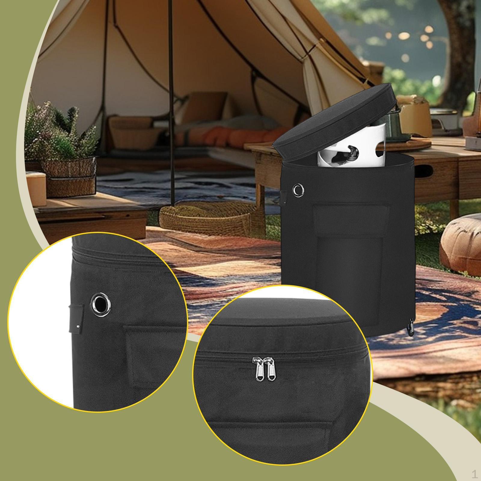 

Защита крышки банки с карманом для хранения, вентилируемая, устойчивая настольная функция, водонепроницаемая S