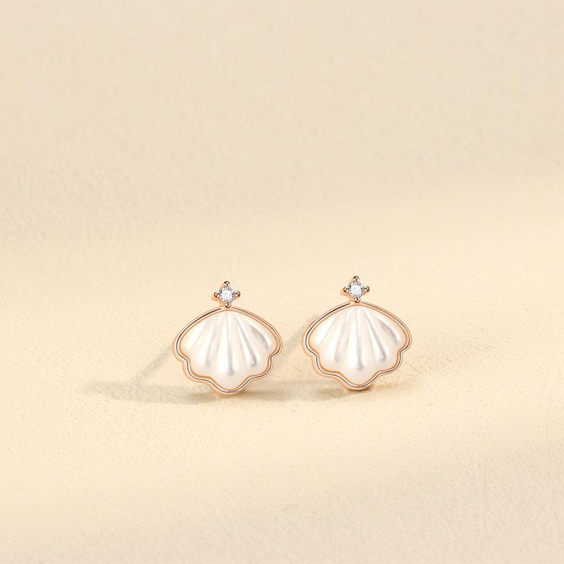 

Серьги-гвоздики с бриллиантами Yibei, женские серьги с нишевым дизайном, высококачественные серьги Fritillary, универсальные серьги