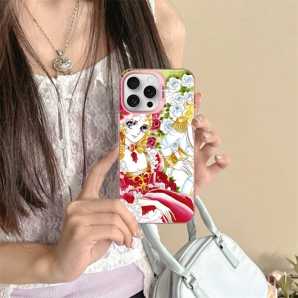 The Rose Of Versailles Phone Case For iPhone 16 15 14 13 12 11 Pro Max X XR XSMAX 8 7 Plus Matte Shockproof Back Cover