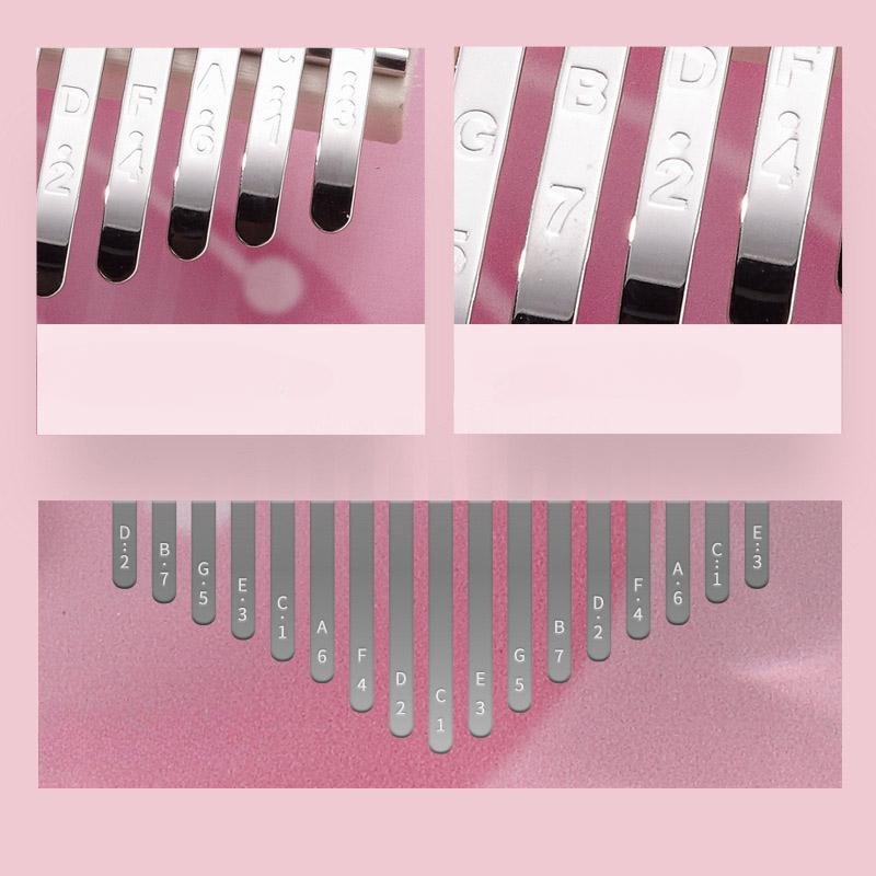 17/21 Keys Transparent Kalimba Music Instruments Portable Kalimba Fingers Piano Clear Pitch Stylish Crystal Transparent Thumbs Piano