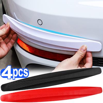 2pcs Car Bumper Protector Strip Anti-collision Protection Strips Sticker Guard Corner Protector Scratch Body Auto Accessories