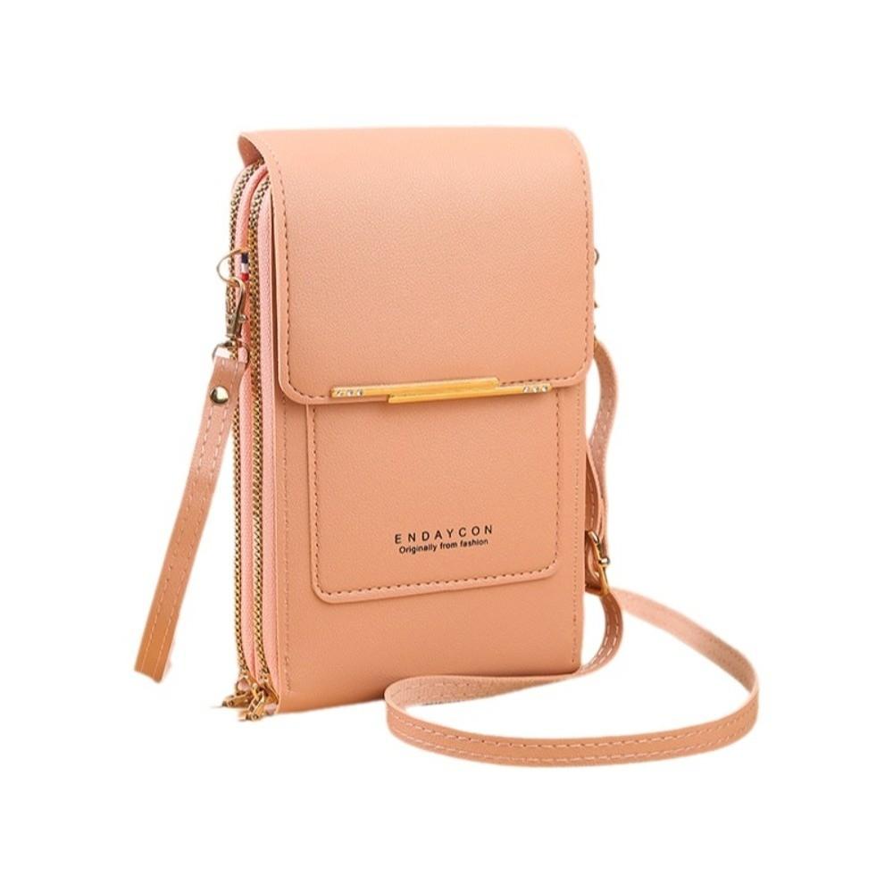 

PU Leather Cell Phone Bag Zipper Handbag Card Holder Bag Crossbody Shoulder Bags Street