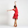 Women's Plus Size Latin Dance Costume with Tassel Skirt for Practice