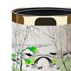 10L Elegant Decorative Trash Can for Home, Office, Hotel, Bathroom, Living Room