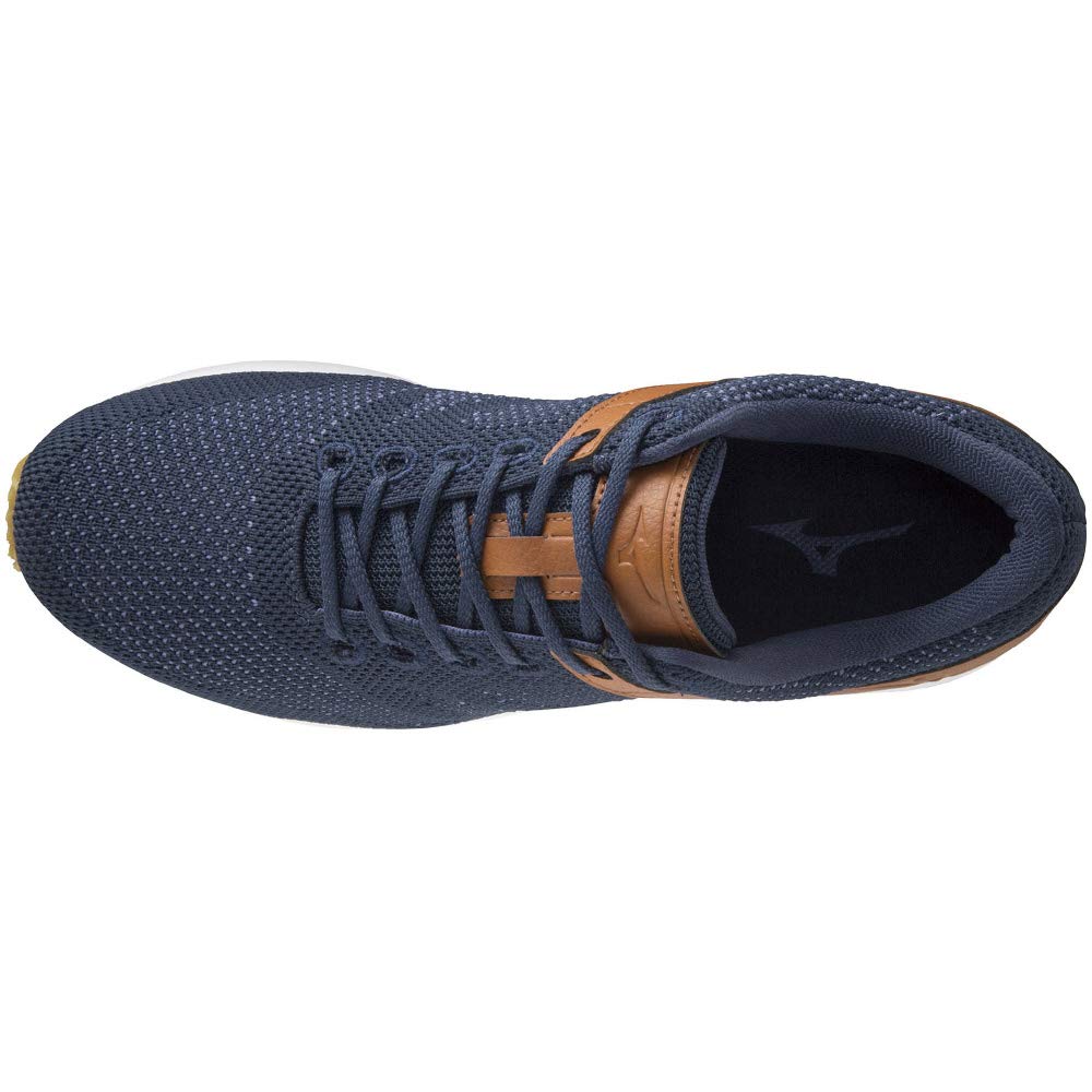 Mizuno ME Energy Walking Wide 3E ME-01 Shoes, Lightweight, Fit, Casual, Navy/Brown, 25.0 cm,