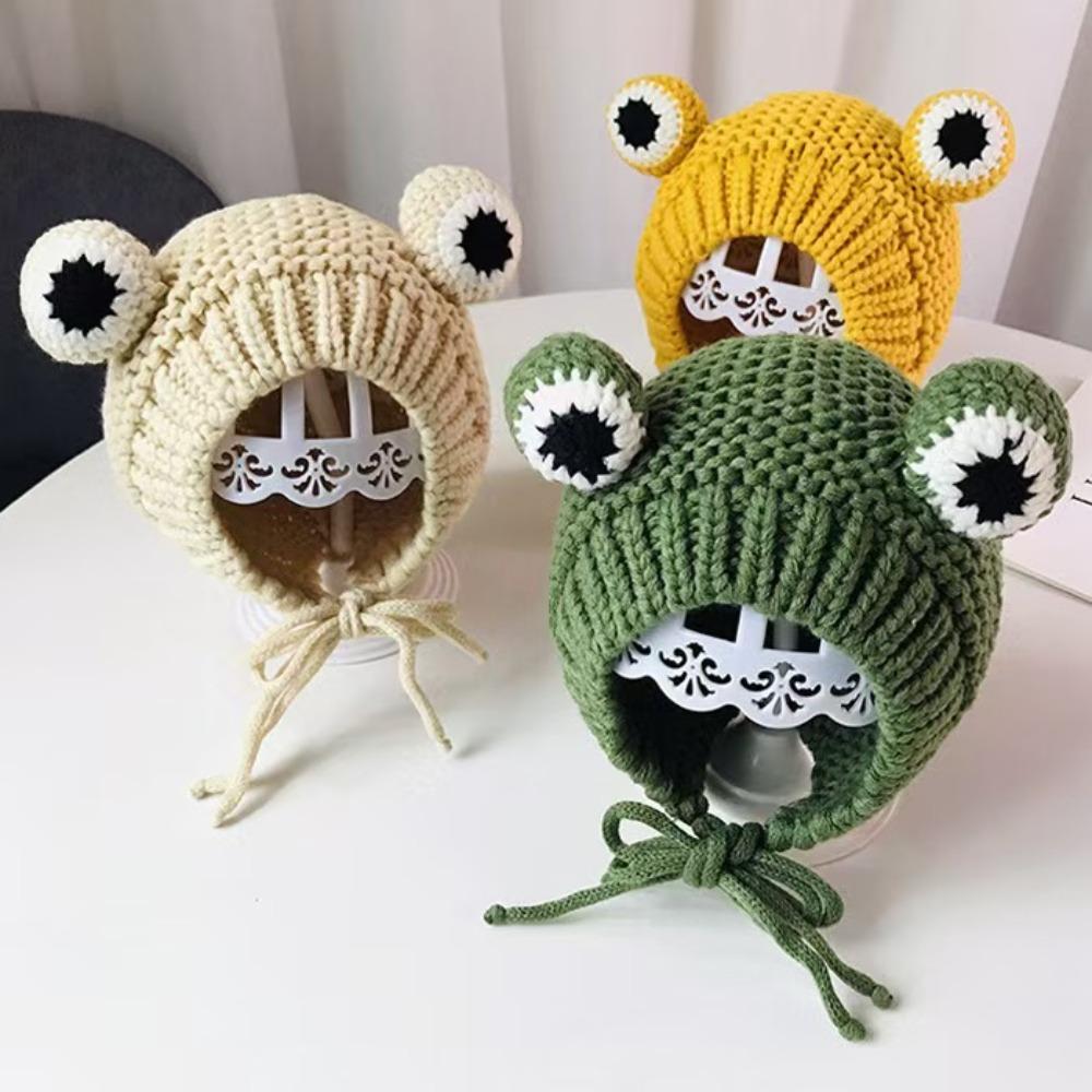 Frog Eyes Baby Frog Hat 1-3 Years Christmas Hat Fashion Knitted Cap  Boy/Girl