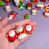 Santa Claus and Snowman Mini Figurine Ornament - Christmas Kid's Decoration