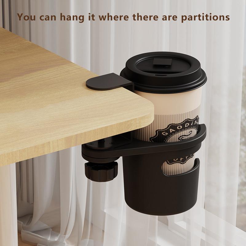 Office Desktop Storage Tableside Fixed Cup Holder Cup Clip Cup Holder Cup Rack, Desk Storage Rack A