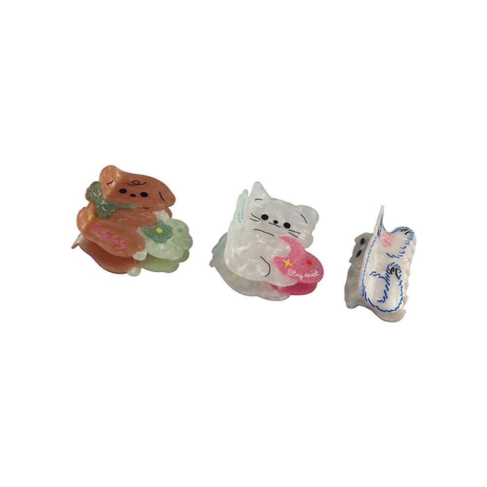 

Acetic Acid White Cat Hair Claw Cartoon Acetic Acid Claw Clip Cute Cartoon Grab Clip Girl A