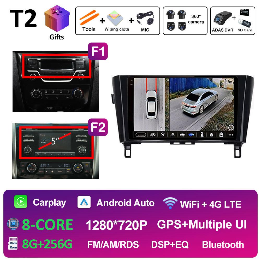 10.1 Inch Android 14 Car Video For Nissan Qashqai J11 X-Trail 3 T32 2013 2014 2015 2016 2017 Radio Player DSP Stereo Auto Tools