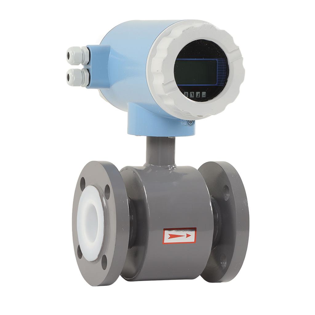 Electromagnetic Flowmeter 50mm Nominal Diameter IP65 High Accuracy Sewage Liquid Electromagnetic Flow Sensor 220V