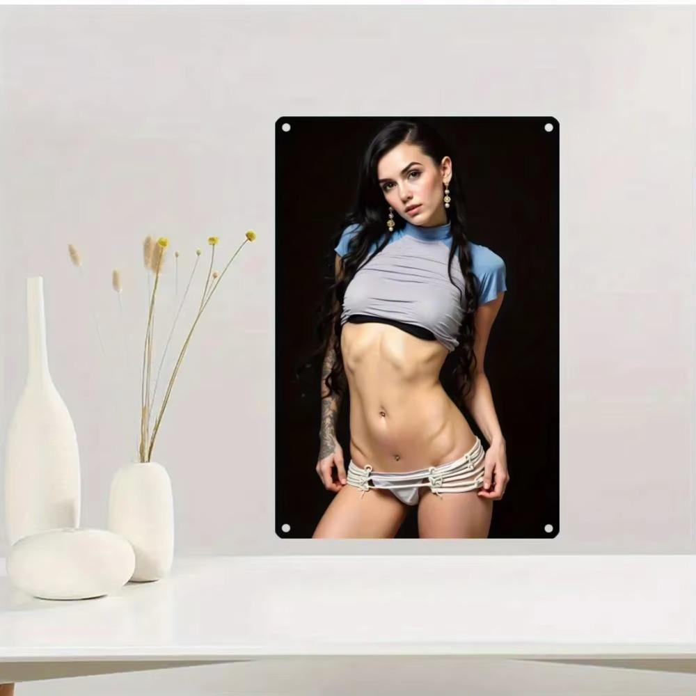 Tin Sign Wall Art 8x12 Inch Vintage Metal Decor for Home Bar Office Living Room
