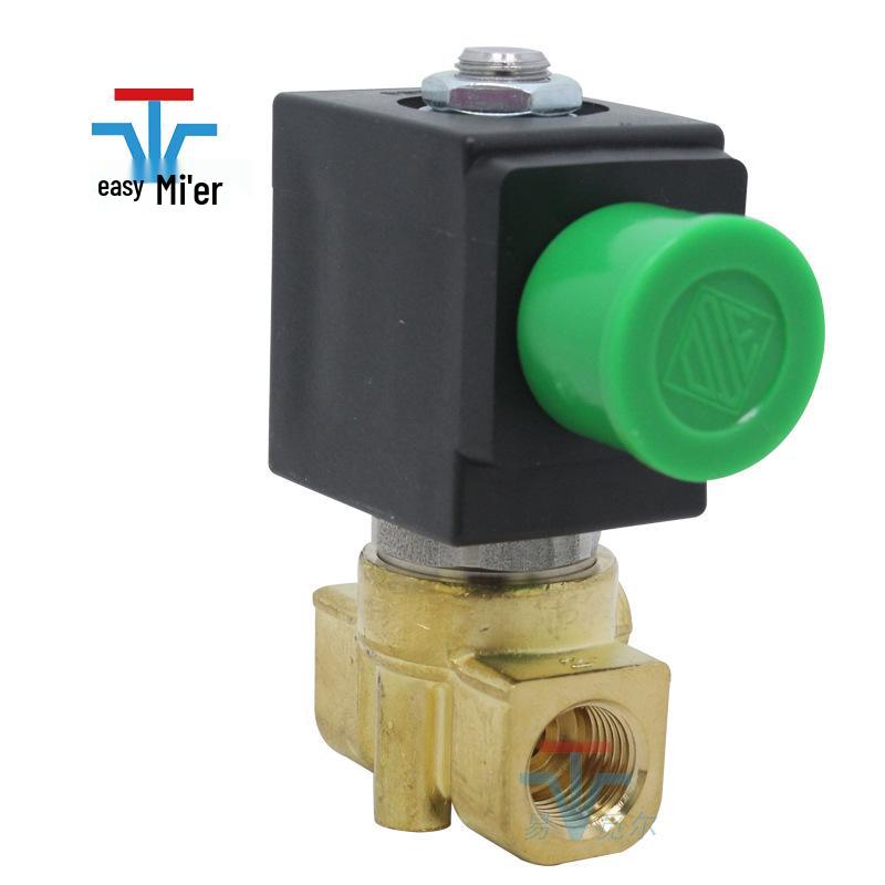 ODE 21A3ZV20D Two-Way Brass Solenoid Valve, 24V/12V, Normally Open, Direct Acting